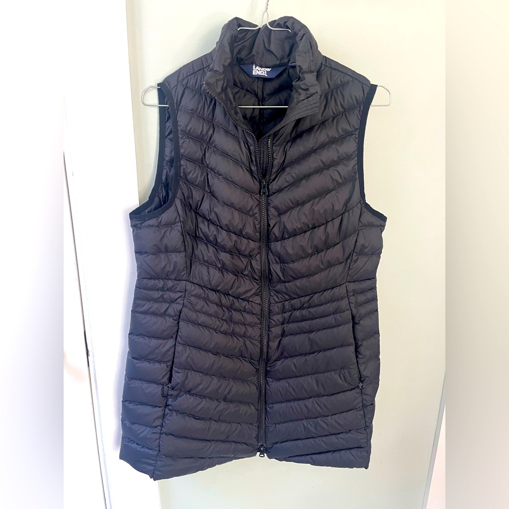 Lands End women’s S long puffer vest